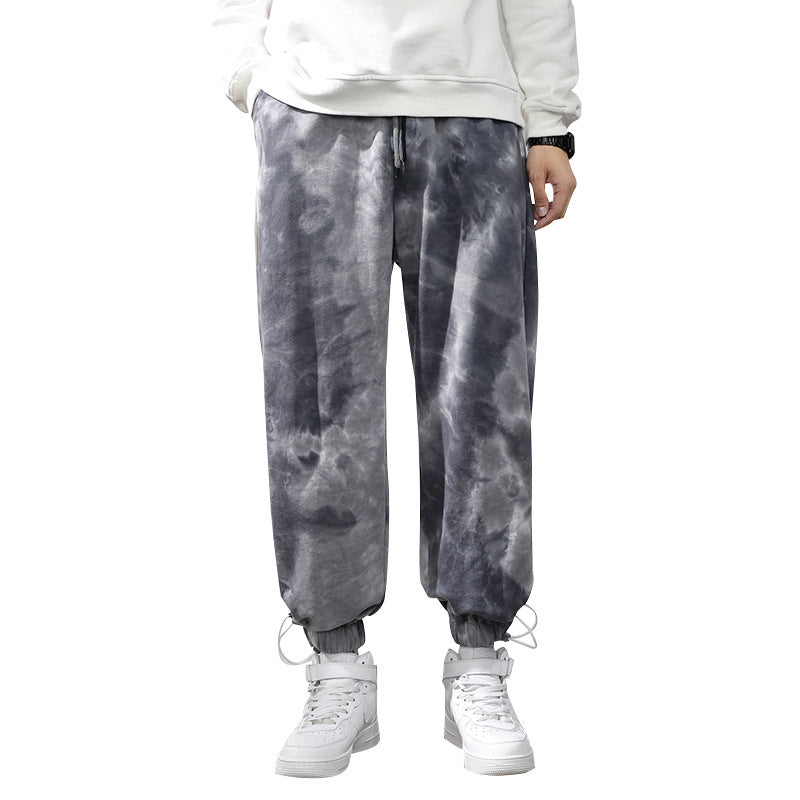 Elastischer Bund mit Kordelzug, knöchellange Sweatpants für Männer