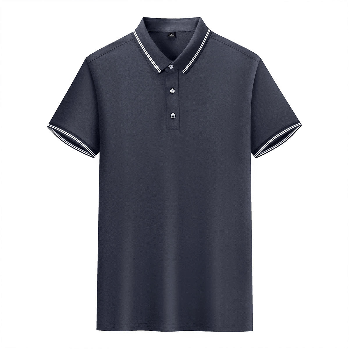 Silk Knitted Men's Short-sleeve Polo Shirt
