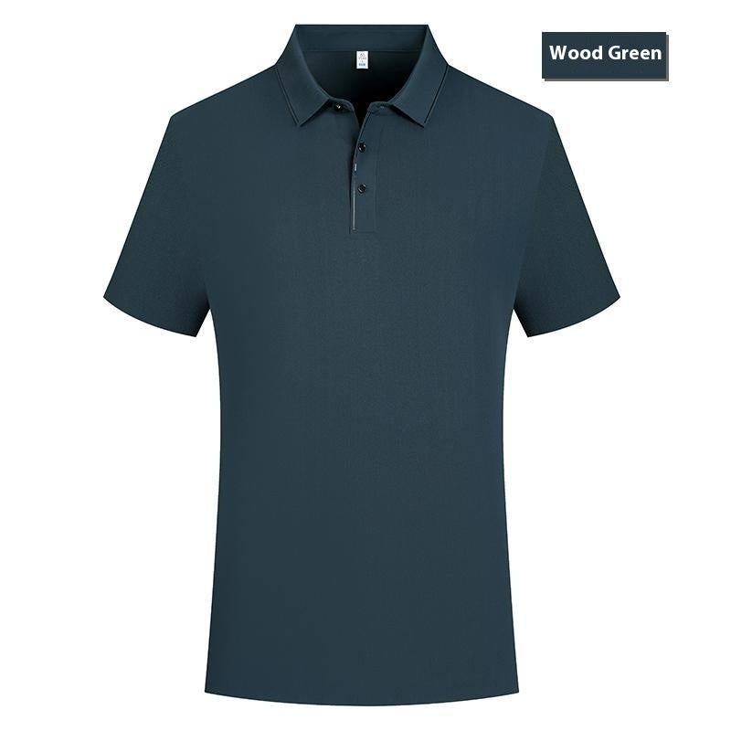 High-end Ice Silk Cool Breathable Light Luxury Temperament Polo Shirt