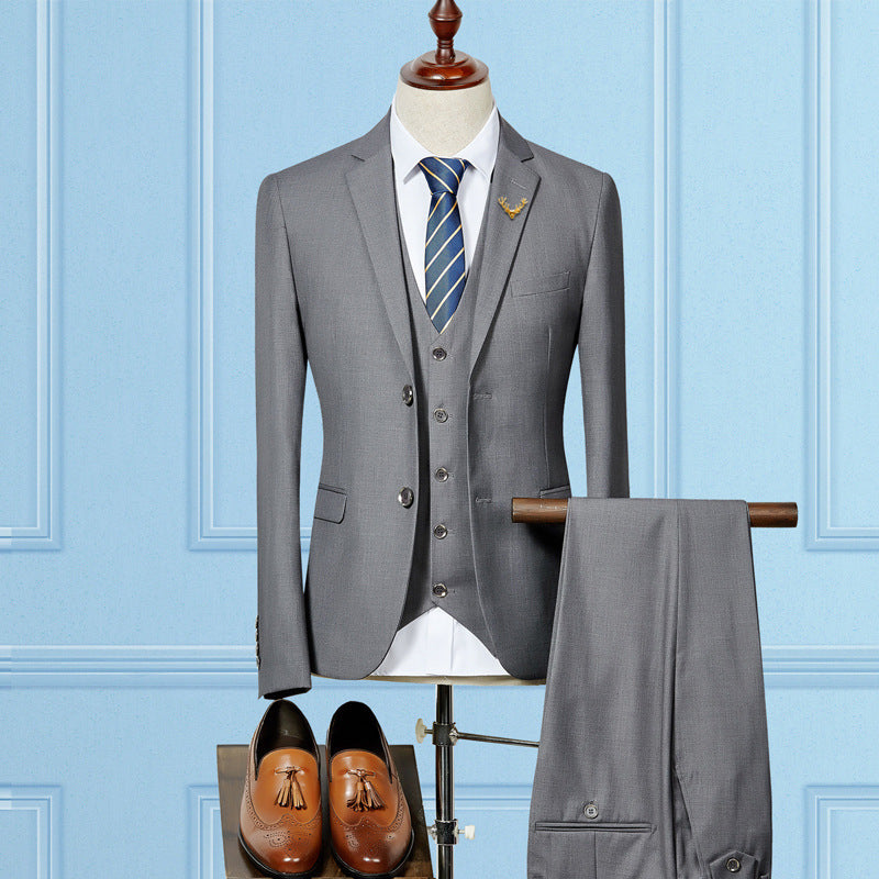 Slim Fit Hochzeitsanzüge für Männer Maßgeschneiderter Herren 3-teiliger Anzug