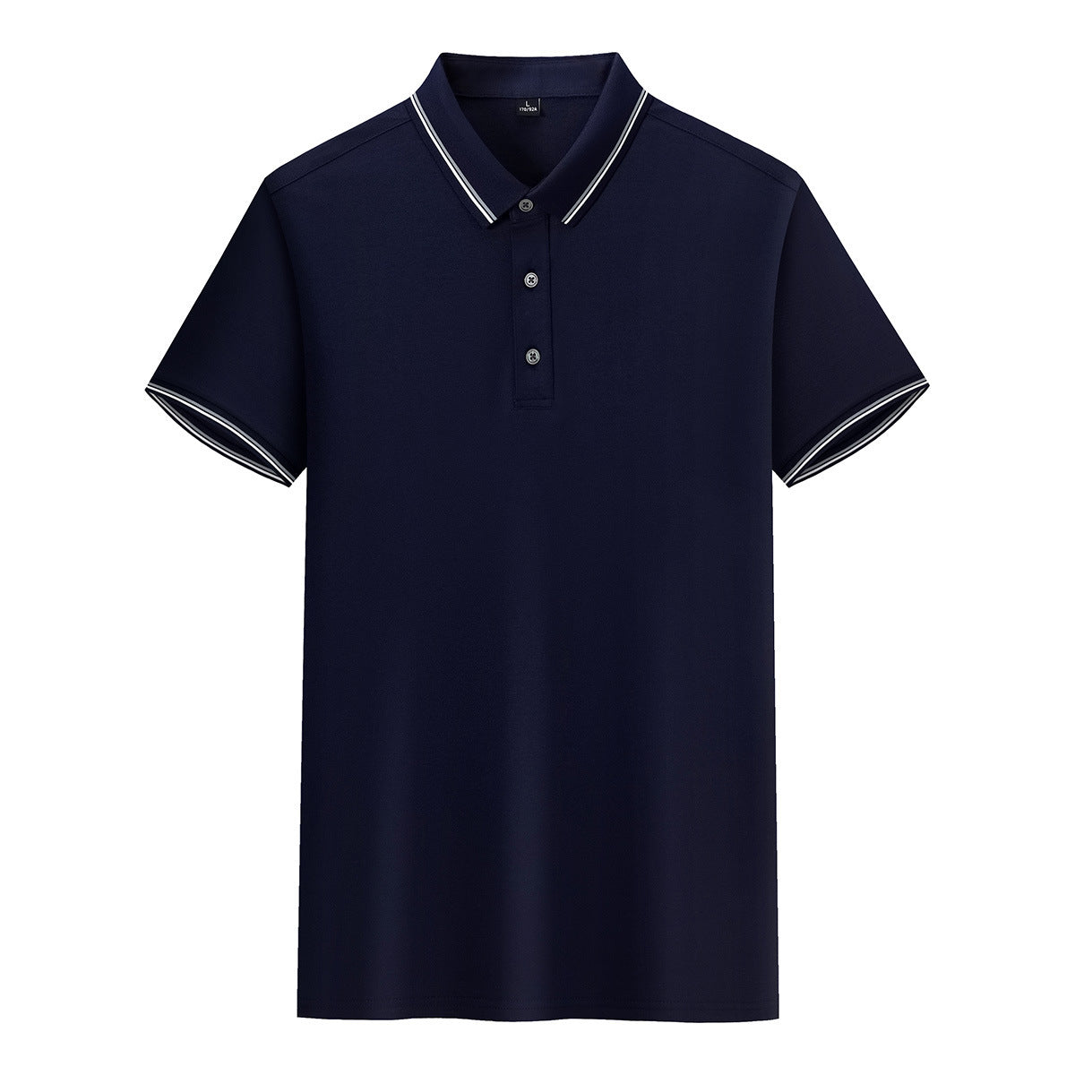 Silk Knitted Men's Short-sleeve Polo Shirt