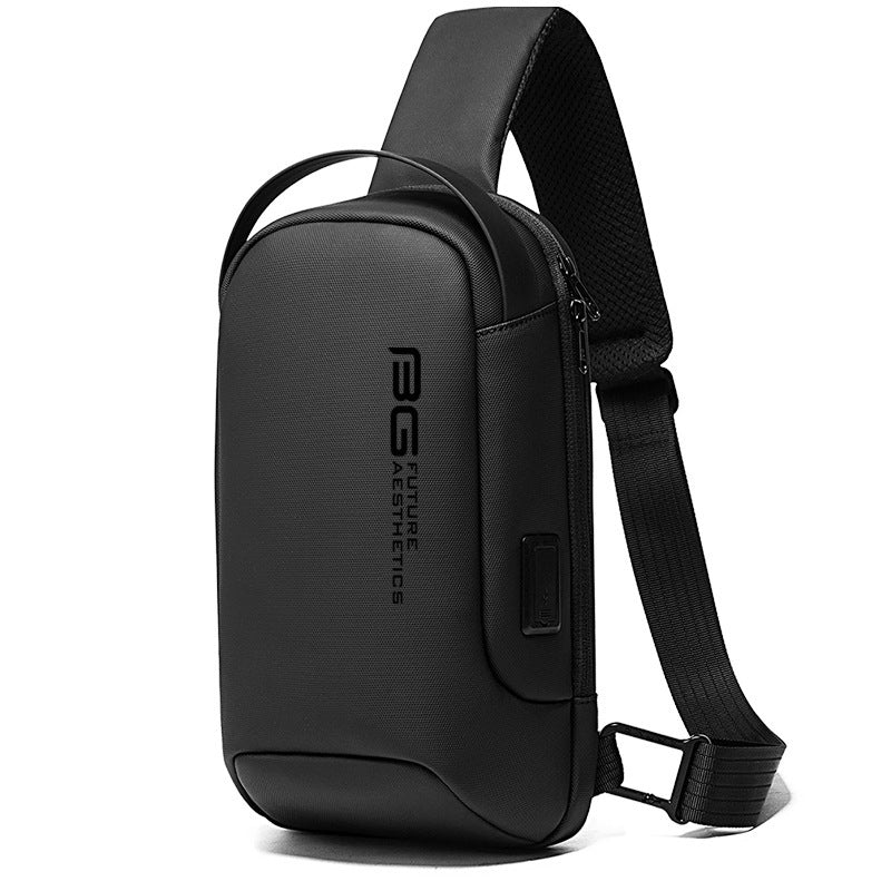 Herren Freizeit Schulter Business Usb Schultertasche