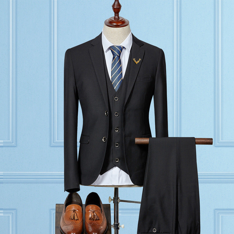 Slim Fit Hochzeitsanzüge für Männer Maßgeschneiderter Herren 3-teiliger Anzug