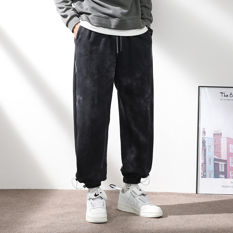 Elastischer Bund mit Kordelzug, knöchellange Sweatpants für Männer