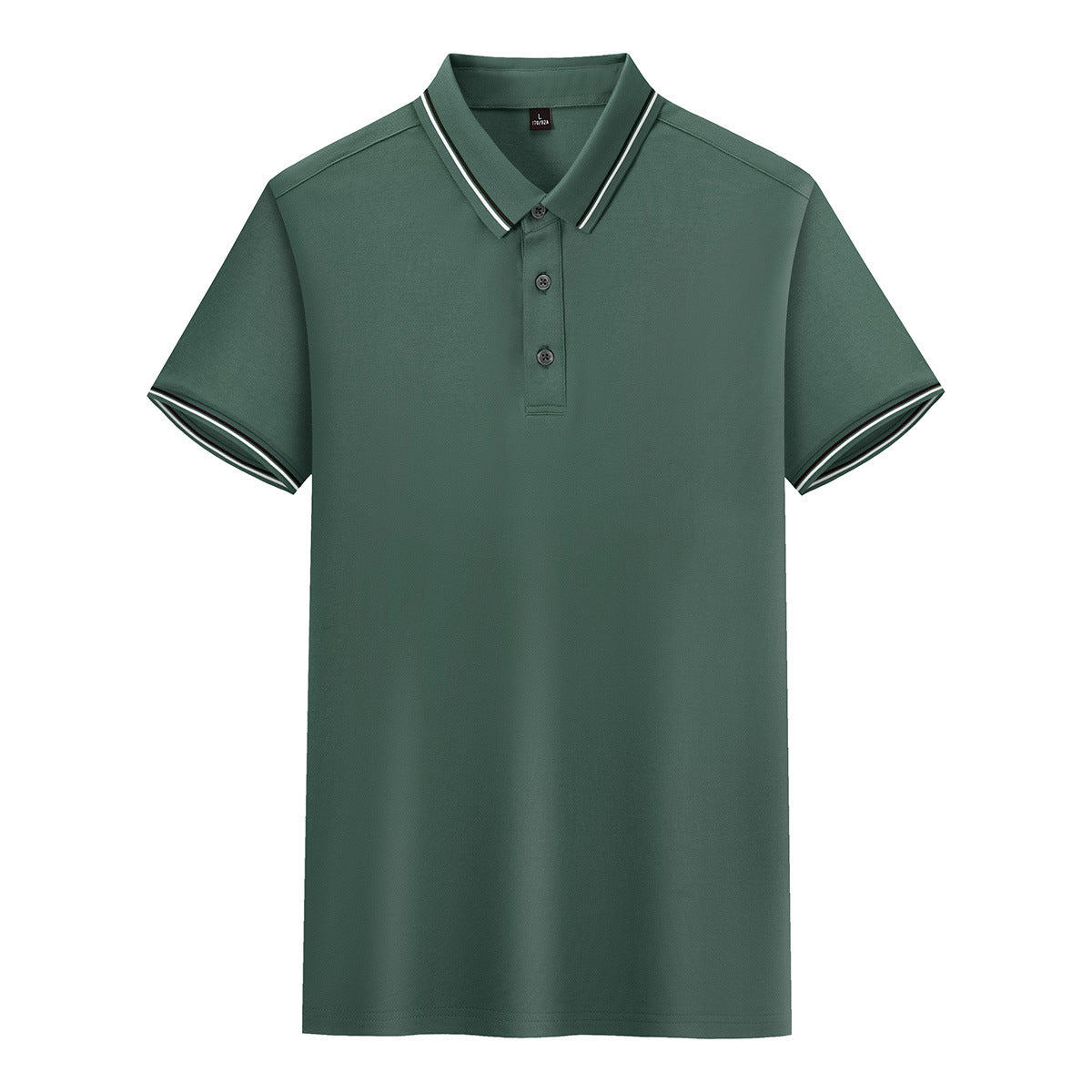Silk Knitted Men's Short-sleeve Polo Shirt