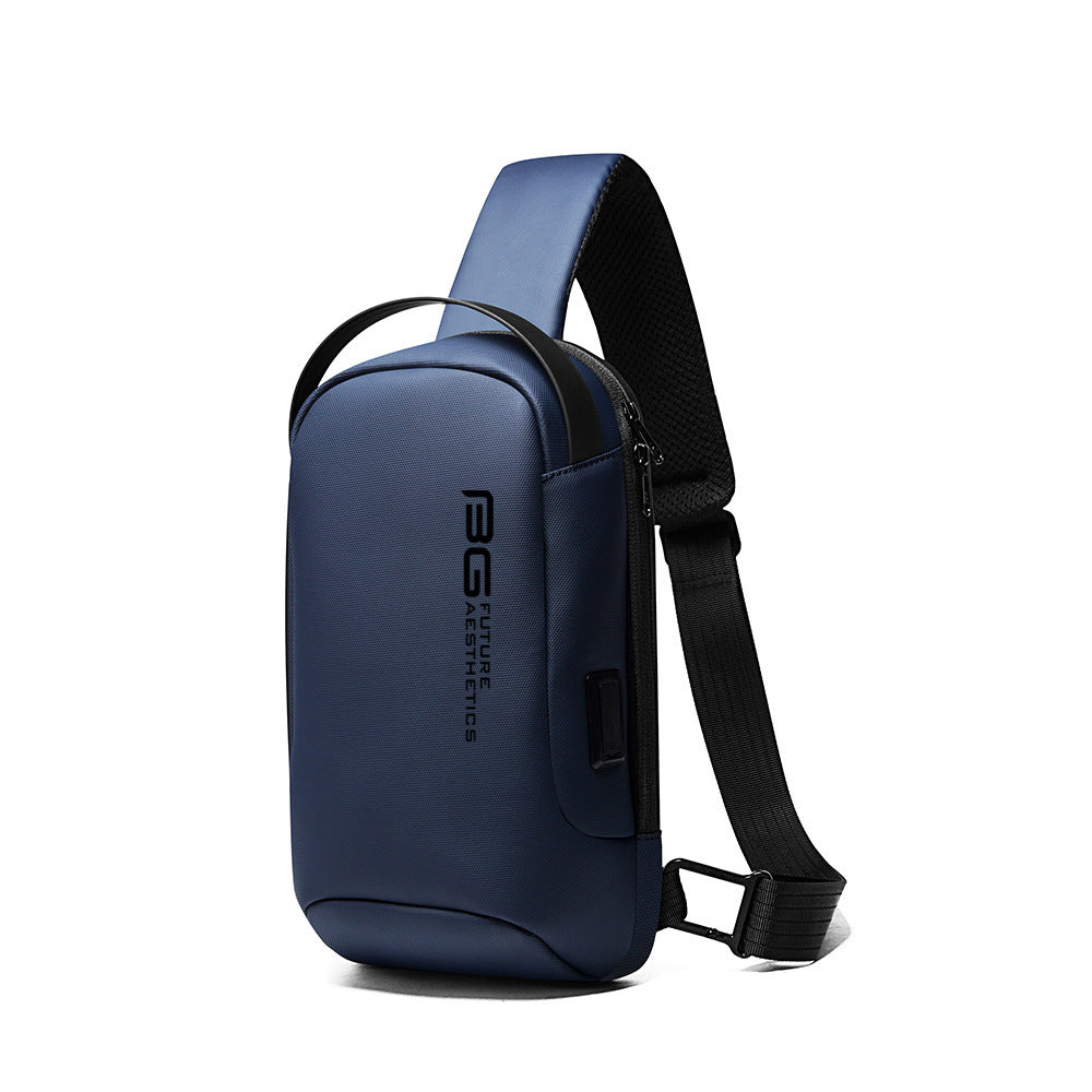 Herren Freizeit Schulter Business Usb Schultertasche