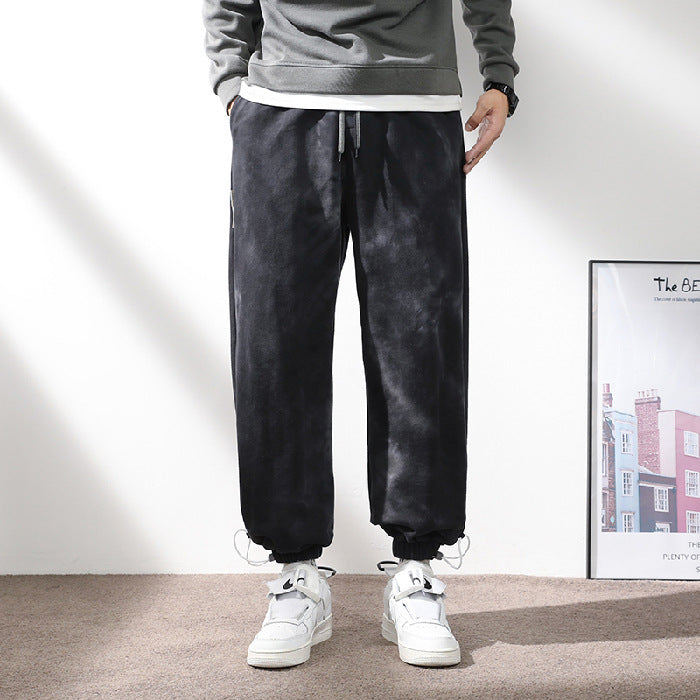 Elastischer Bund mit Kordelzug, knöchellange Sweatpants für Männer