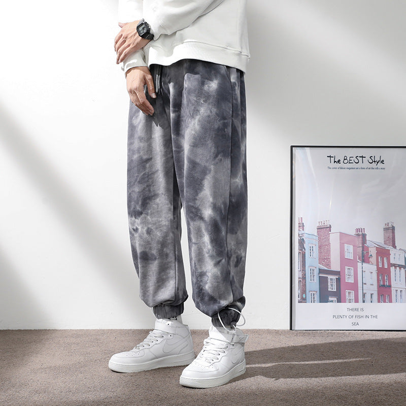 Elastischer Bund mit Kordelzug, knöchellange Sweatpants für Männer