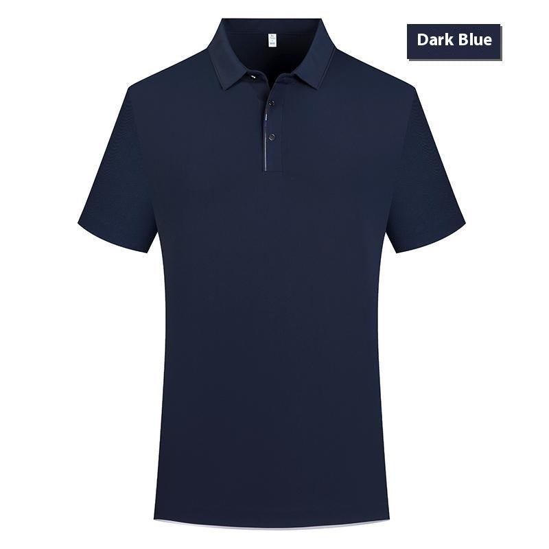 High-end Ice Silk Cool Breathable Light Luxury Temperament Polo Shirt