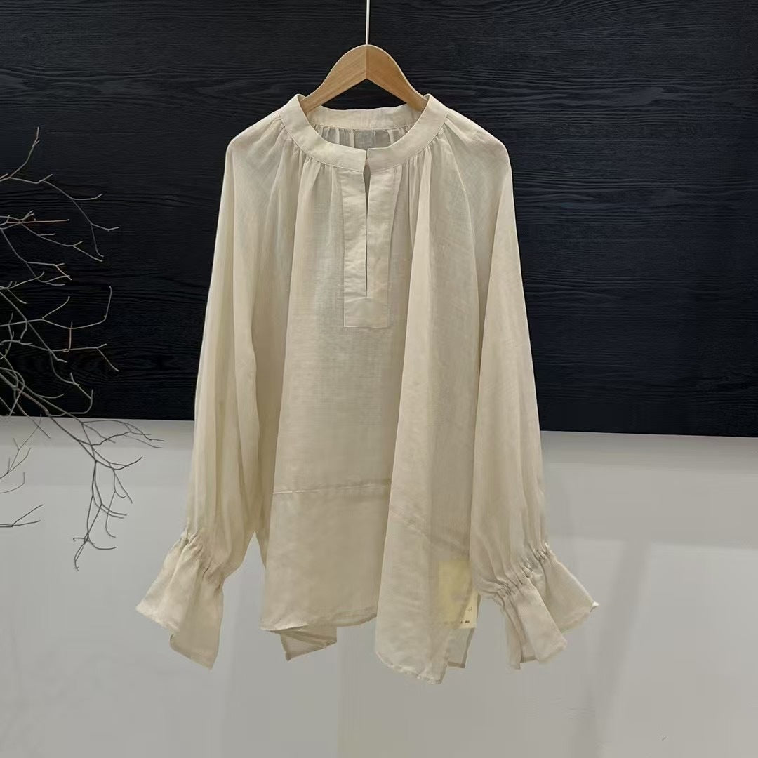Design Sense Elegante Langarmbluse Alleskönner Shirt