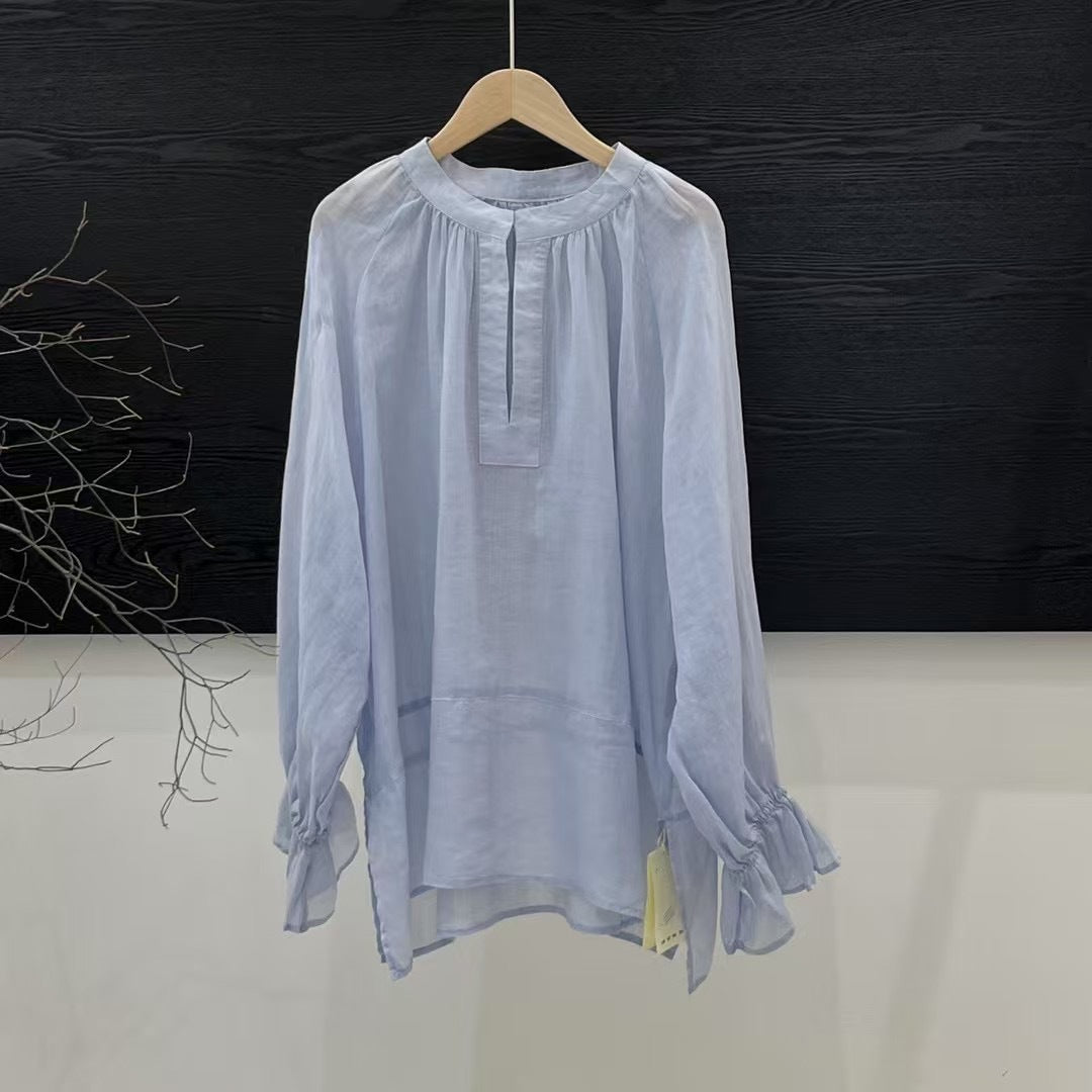Design Sense Elegante Langarmbluse Alleskönner Shirt