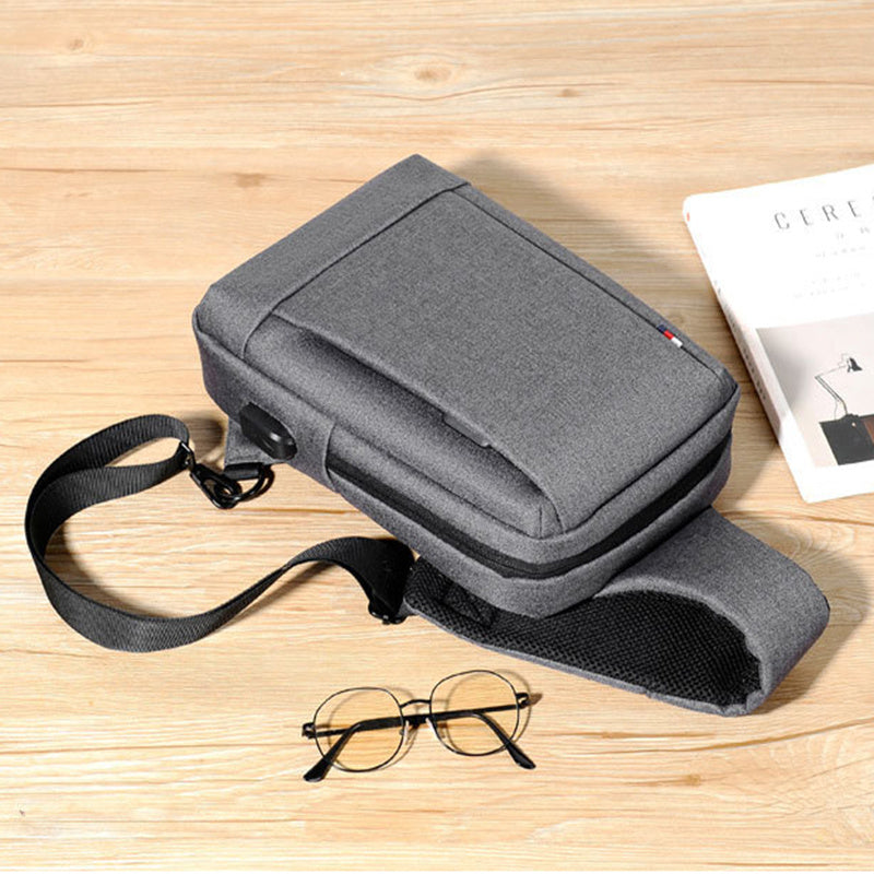 Herren Brusttasche Schultertaschen Umhängetasche Sling Rucksack