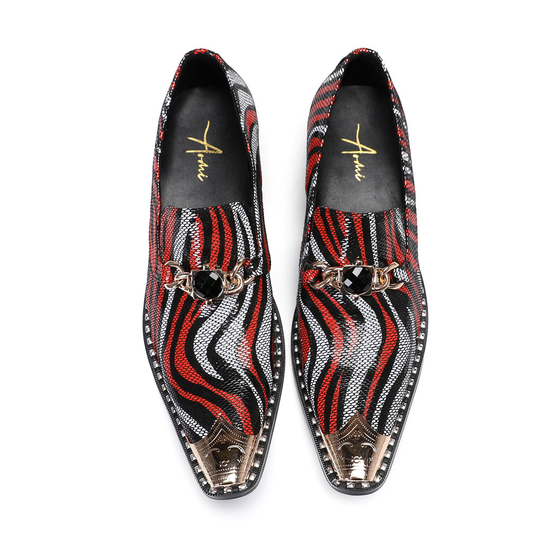 Formal Wear Business Height Increasing New Cowhide High Leather Shoes