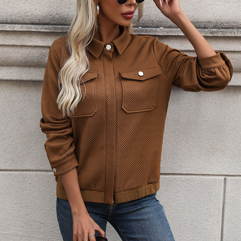Lapel Cardigan Autumn New Women's Clothing Jacket
