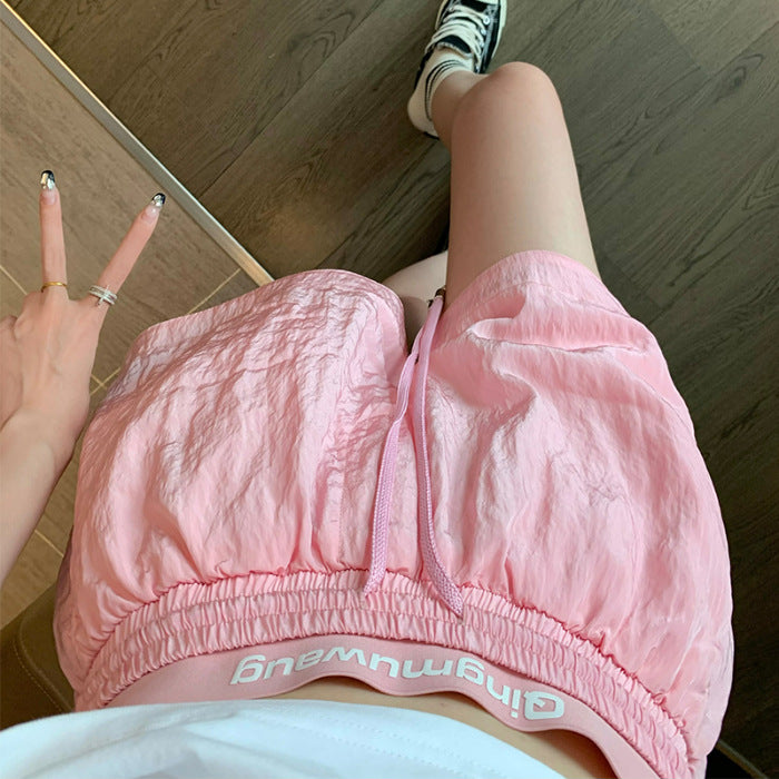 Fashion Women's Straight Drawstring Casual Pants