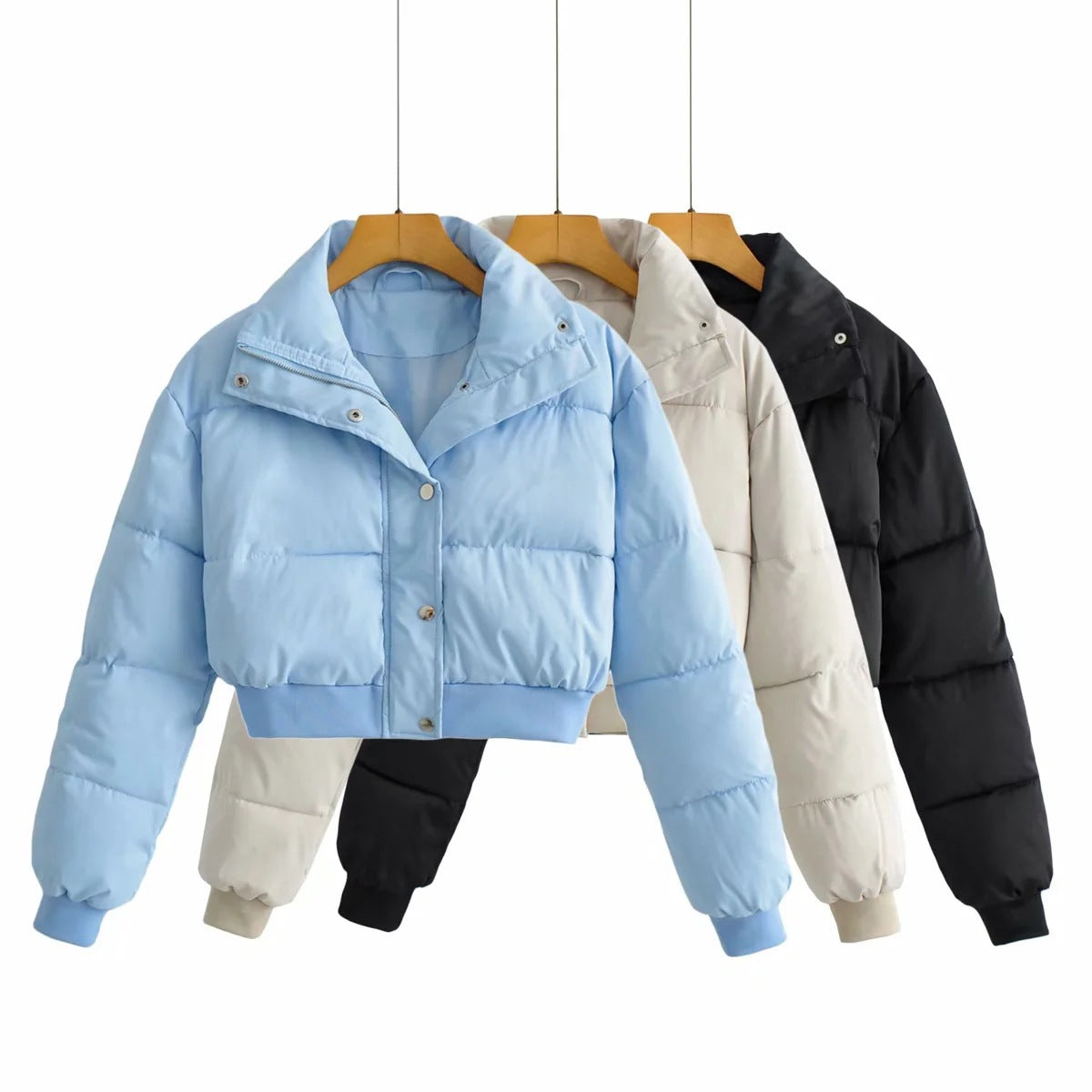 Cotton Clothing Women's Thickened Jacket Long-sleeved Cotton Coat