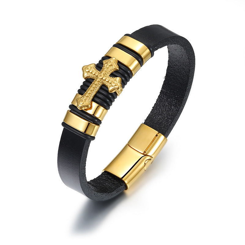 Skorpionarmband Leder Geflochtenes Armband Herren