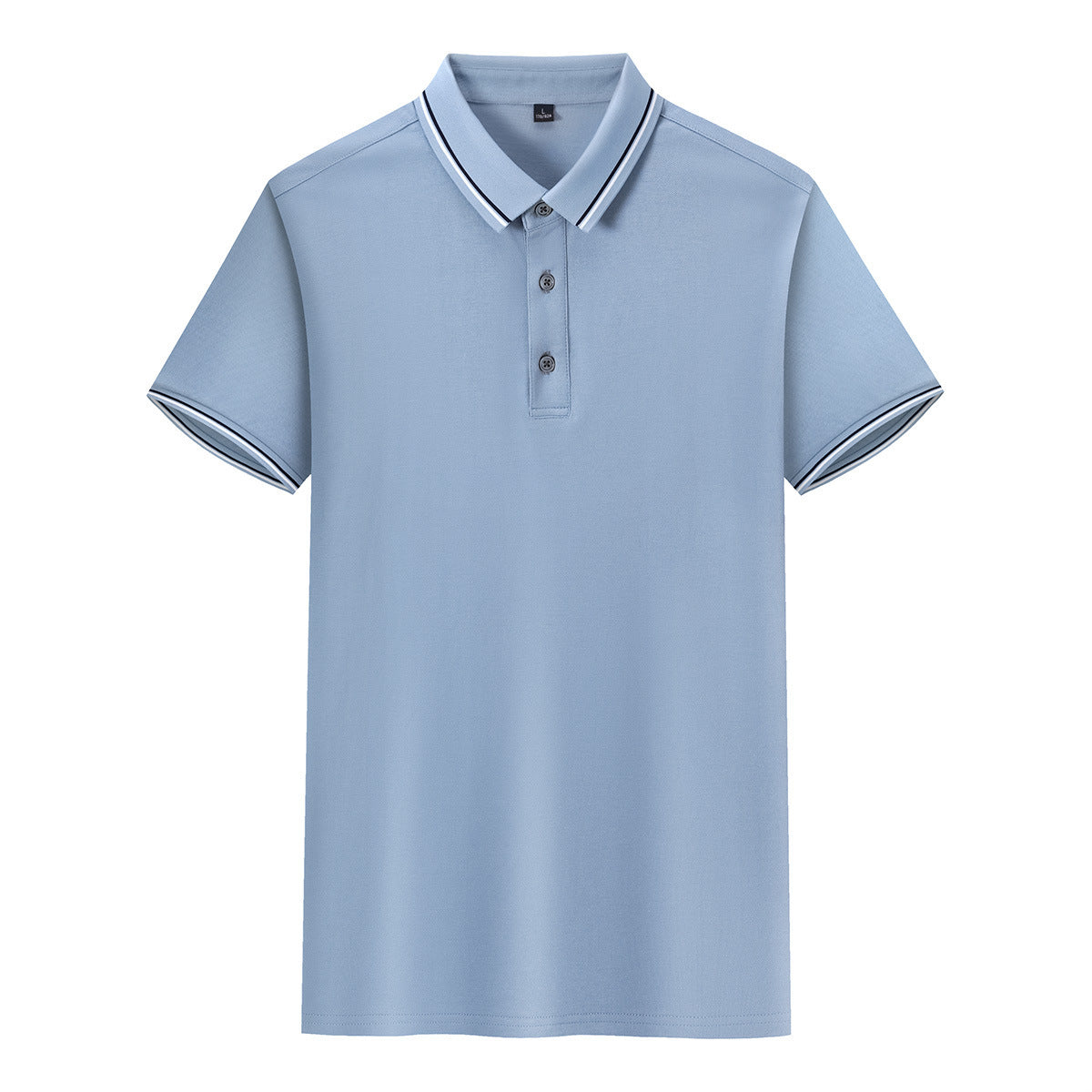 Silk Knitted Men's Short-sleeve Polo Shirt