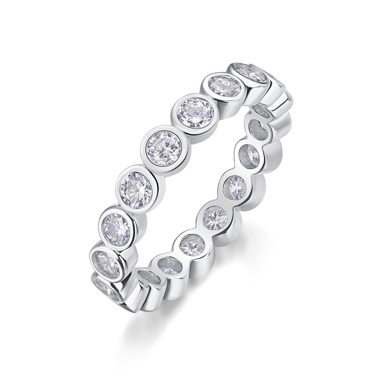 Diamond Ring Luxury Fashion Set Moissanite Silver Ring