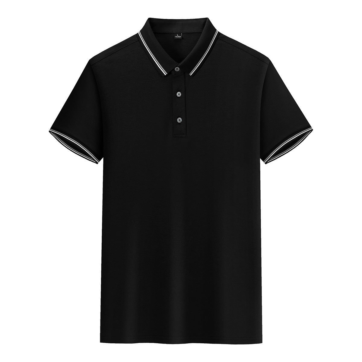 Silk Knitted Men's Short-sleeve Polo Shirt