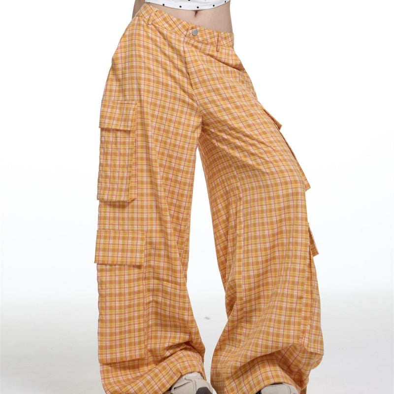 New Loose Straight Wide Leg Mop Pants