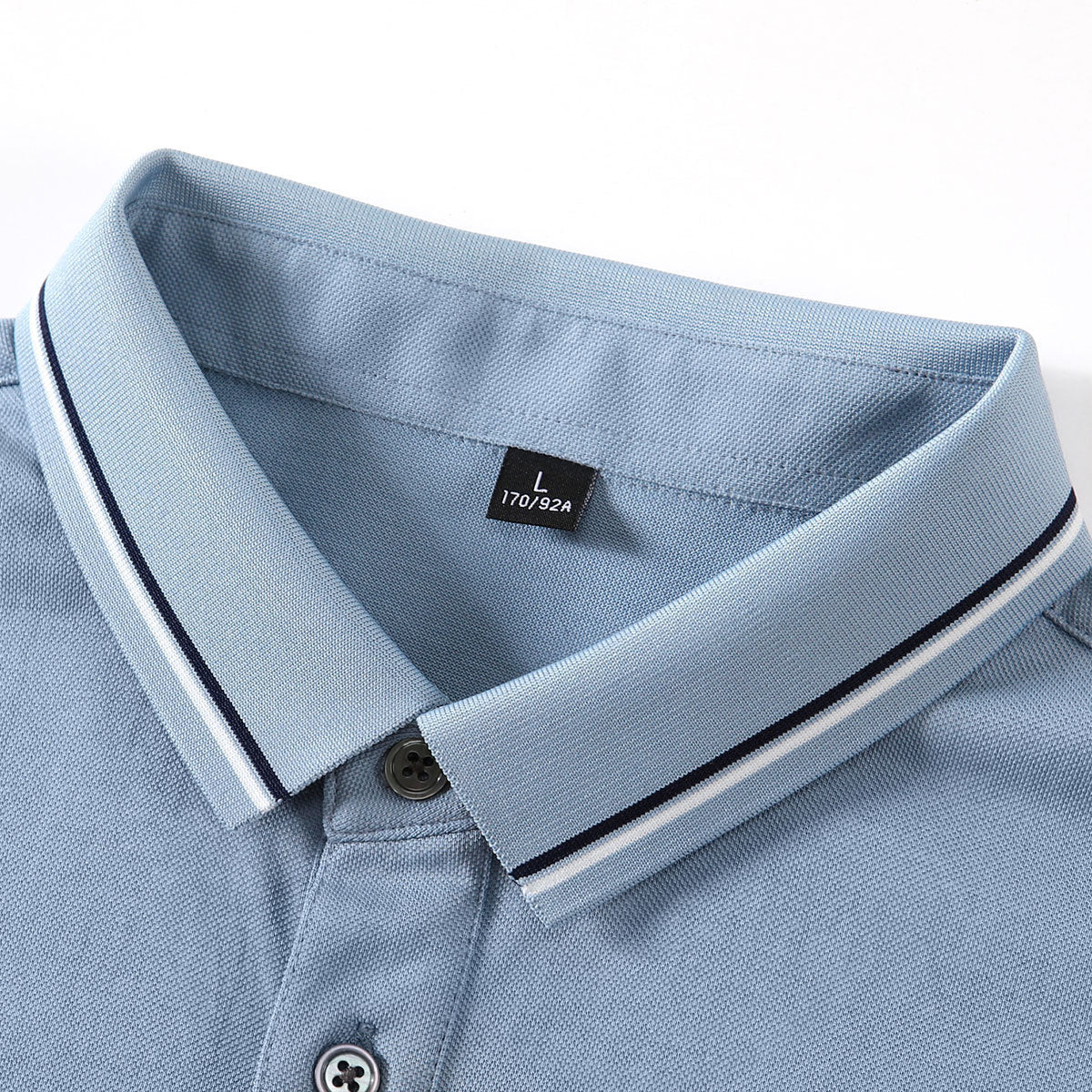 Silk Knitted Men's Short-sleeve Polo Shirt
