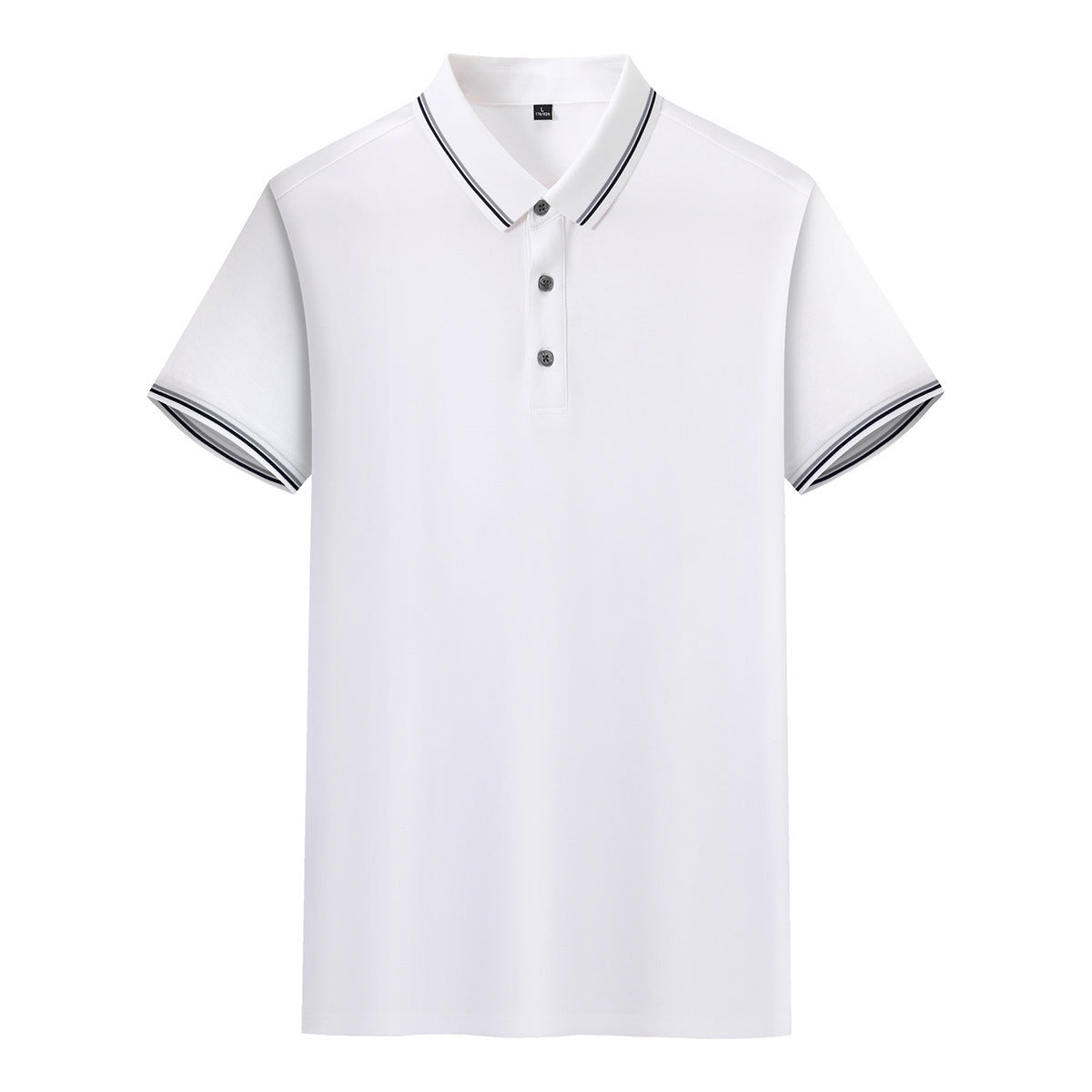 Silk Knitted Men's Short-sleeve Polo Shirt