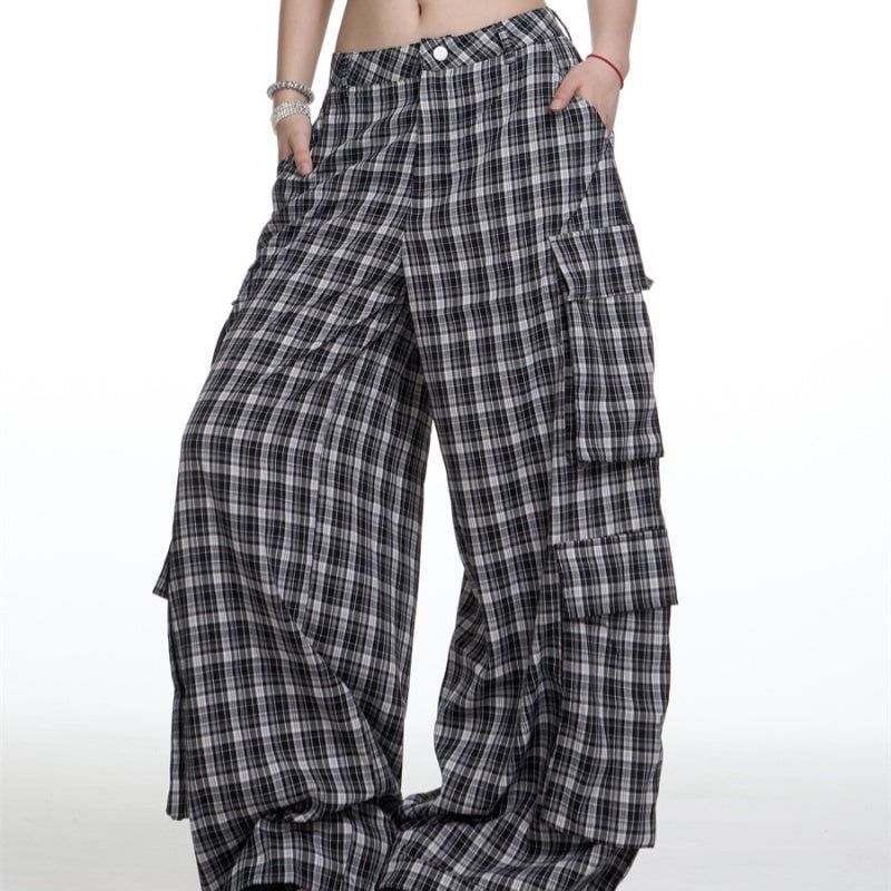 New Loose Straight Wide Leg Mop Pants