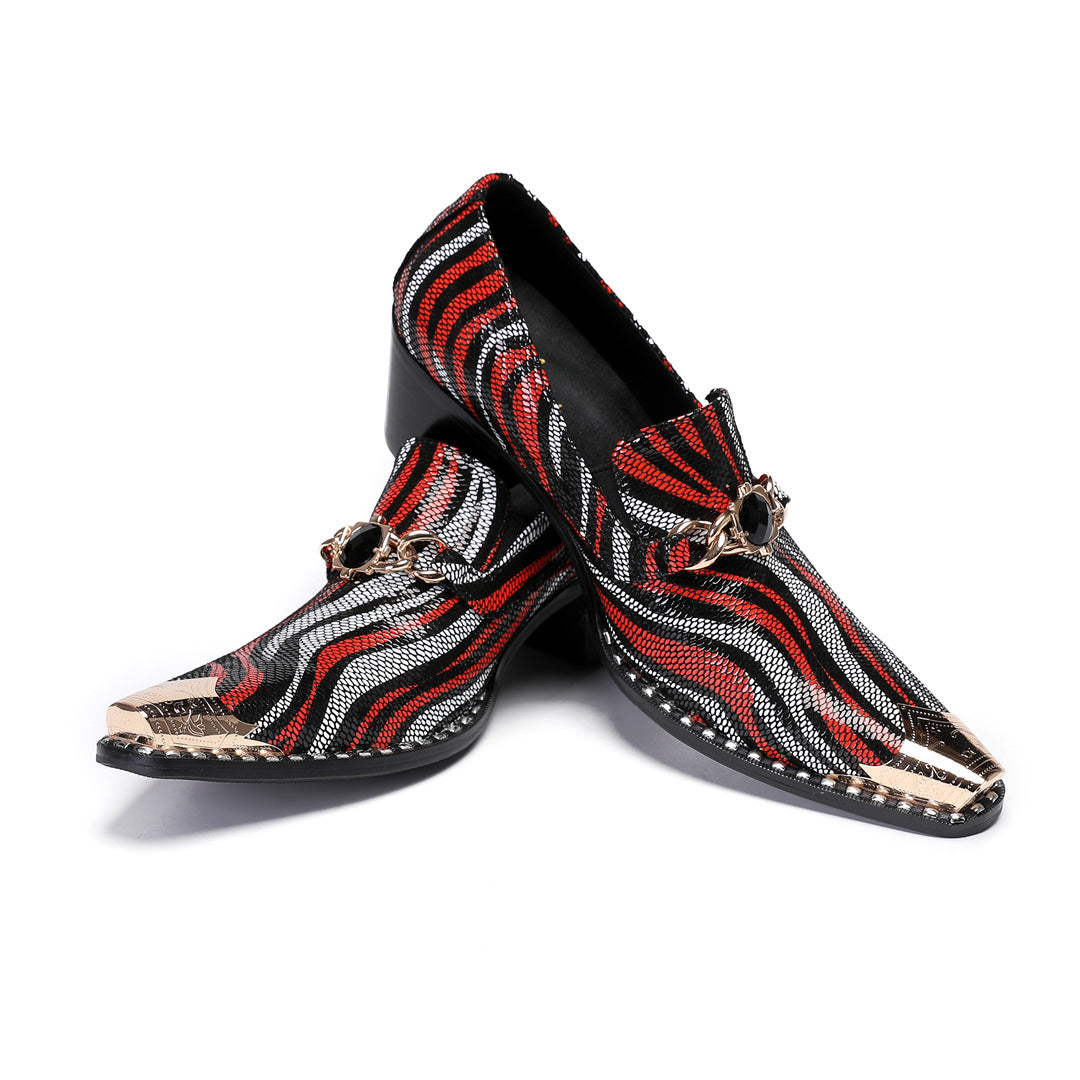 Formal Wear Business Height Increasing New Cowhide High Leather Shoes