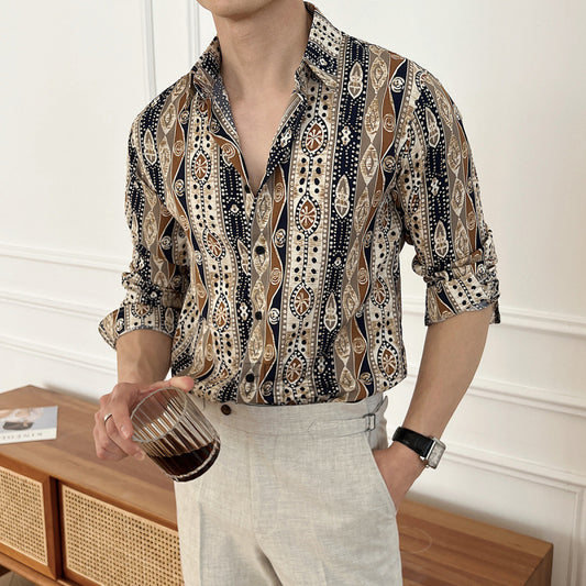 Men’s Floral & Pattern Print Shirt
