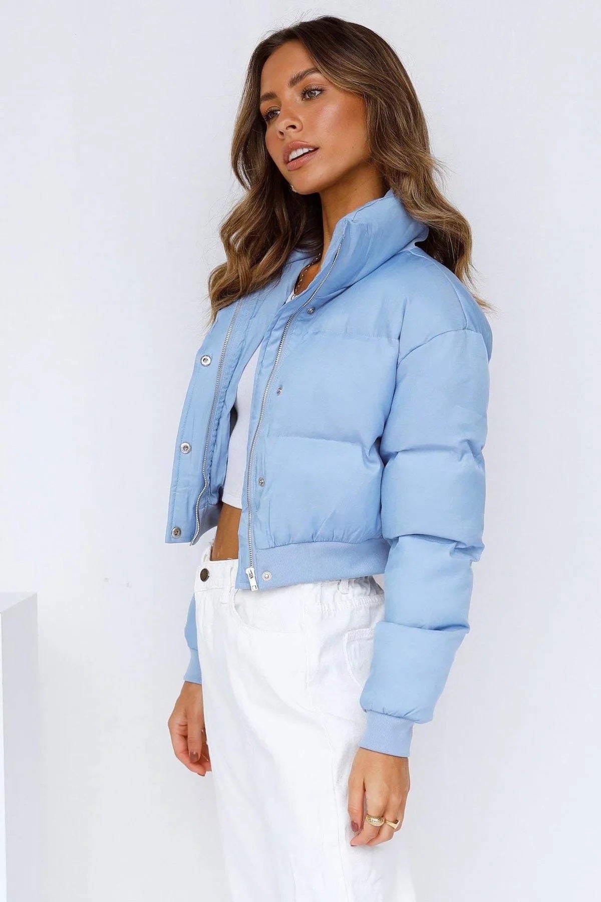 Cotton Clothing Women&#039;s Thickened Jacket Long-sleeved Cotton Coat