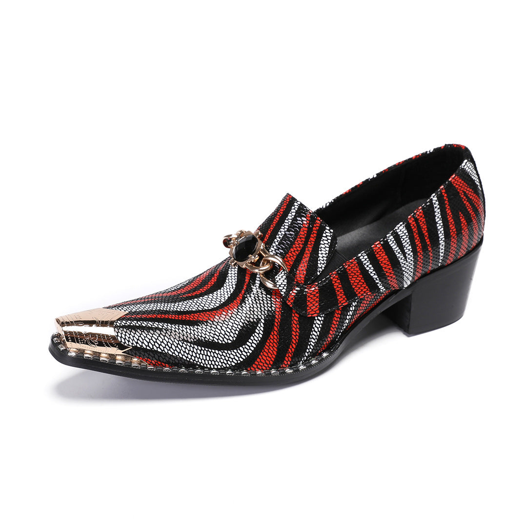 Formal Wear Business Height Increasing New Cowhide High Leather Shoes