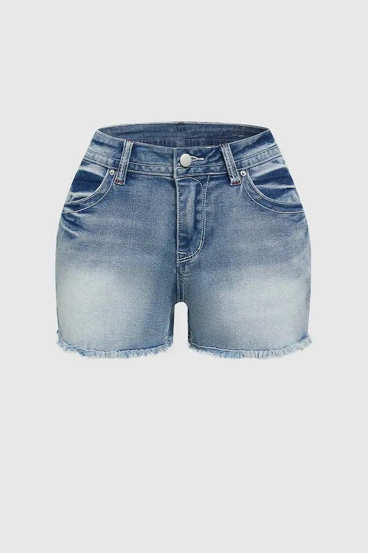 Women's Mid-Rise Relaxed Jeans, Loose Fit Full-Length Jeans With 3D Wrinkle Whiskering, Vintage-Wash Denim For All Seasons