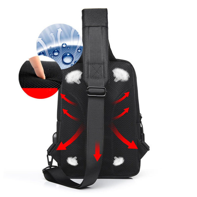 Herren Brusttasche Schultertaschen Umhängetasche Sling Rucksack